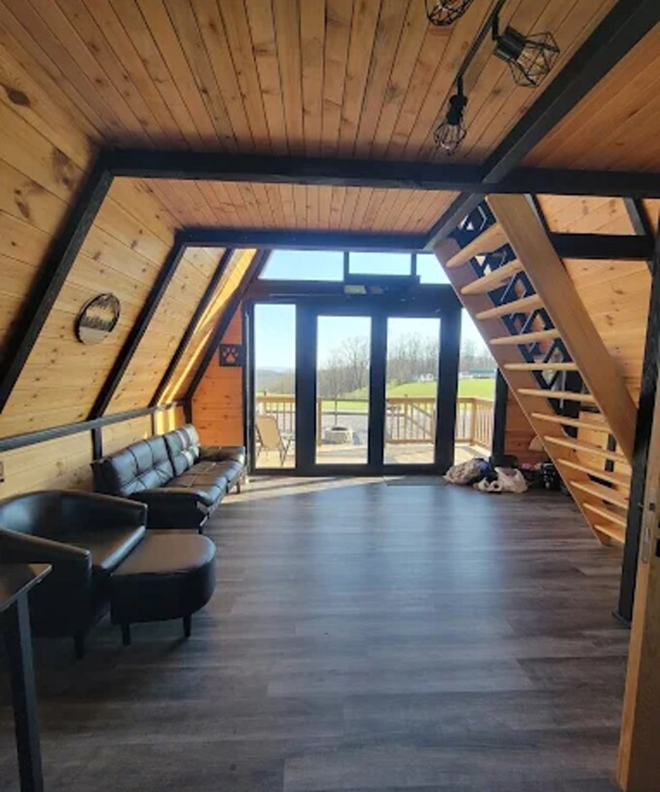 Living area / Beneath the loft after local completion